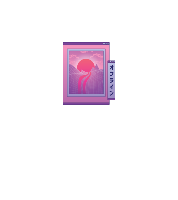 Retro wave minta türkiz pólón