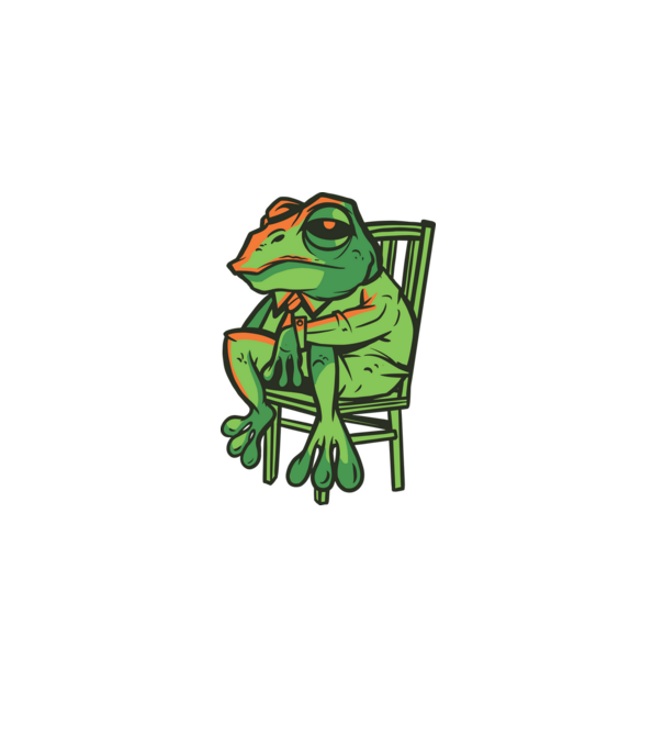 Frog minta világoskék pólón
