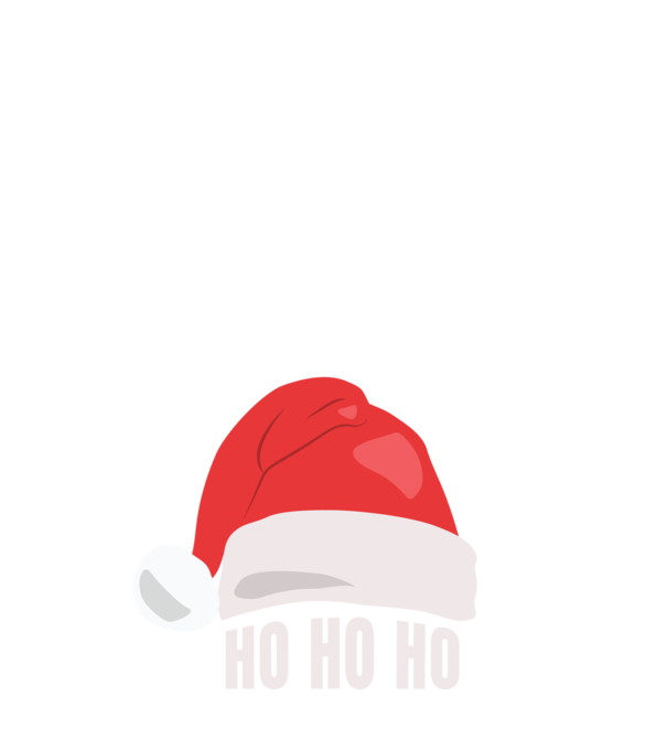 Ho Ho Ho Télapó Sapka minta fekete pólón