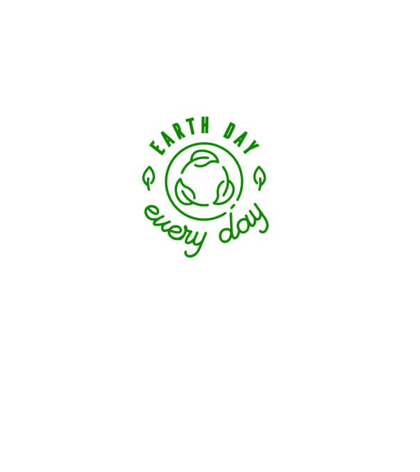Earth Day Every Day - Föld napja minta fehér pólón
