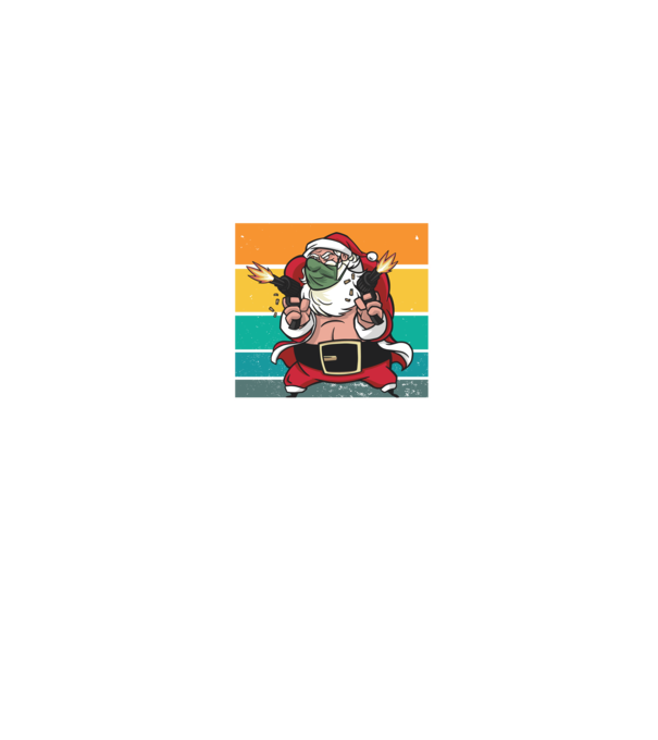 Ho Ho Ho Madafakas Santa Télapó minta farmerkék pólón