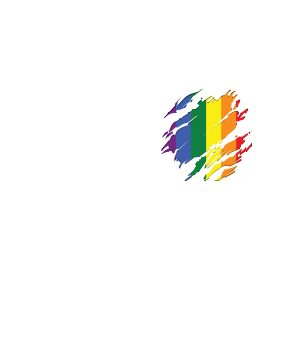LMBTQ zászló minta neonsárga pólón