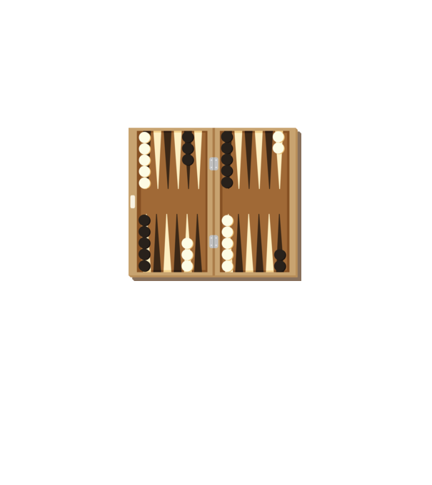 Backgammon tábla minta fekete pólón