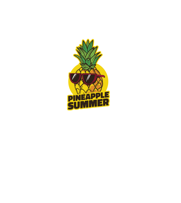 Pineapple summer minta fekete pólón