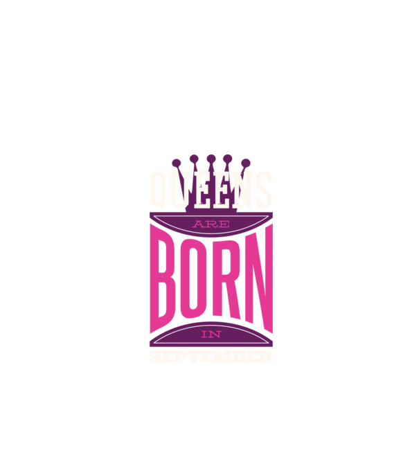Queens are born in September minta fekete pólón
