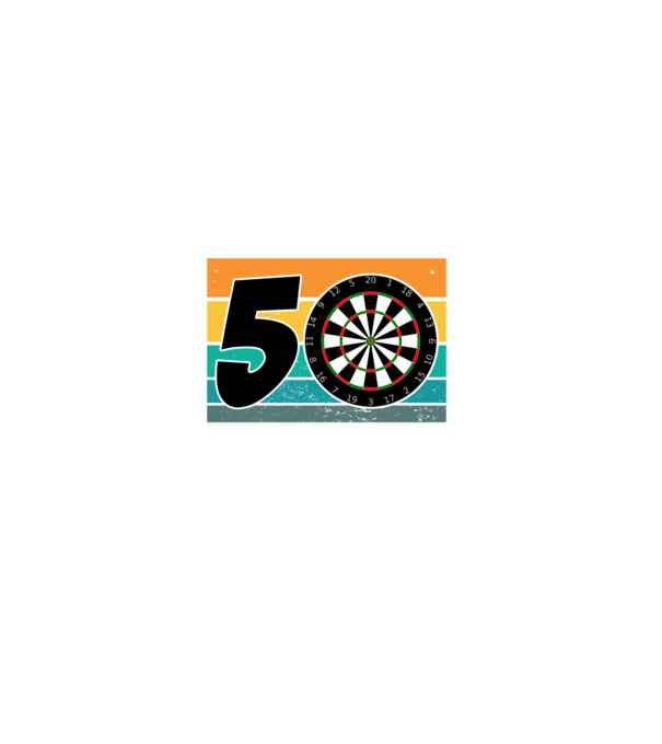 I'm not 50 I'm bullseye darts birthday minta fekete pólón