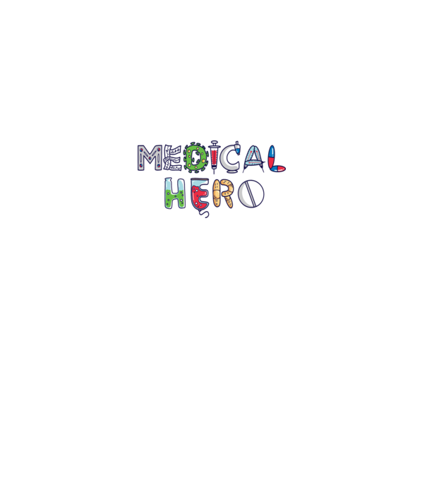 Medical Hero - Mindennapi Hősök minta fehér pólón