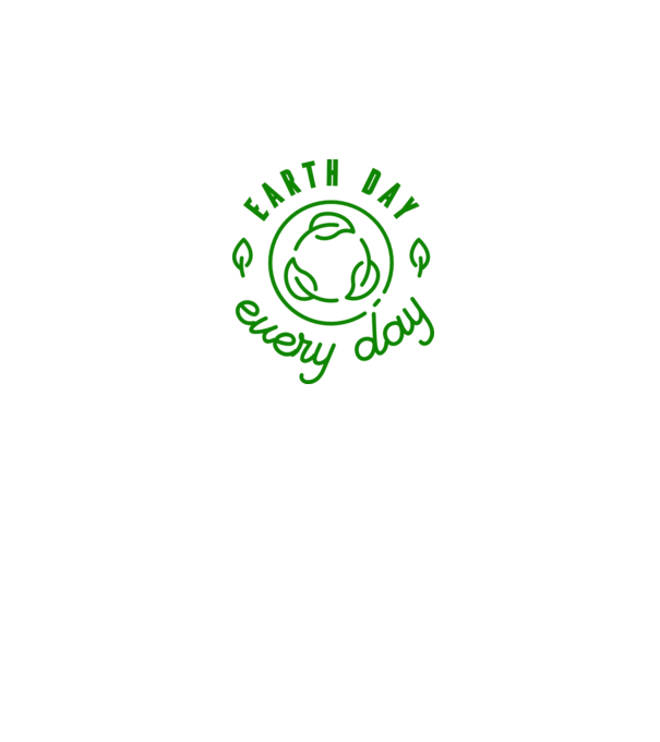 Earth Day Every Day - Föld napja minta fehér pólón