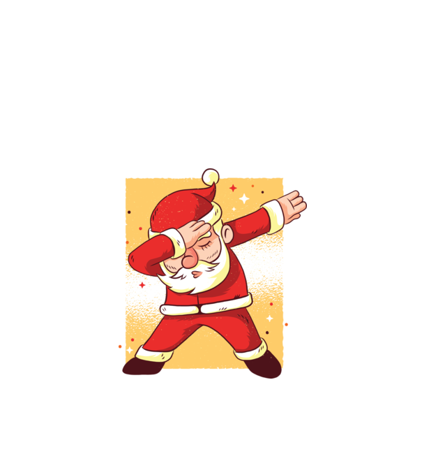 Santa DAB Mikulás minta fehér pólón
