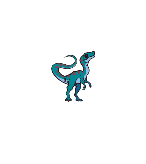 Compsognathus minta fekete pólón