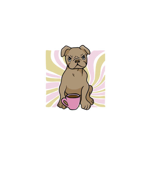 Grumpy Bulldog minta fekete pólón