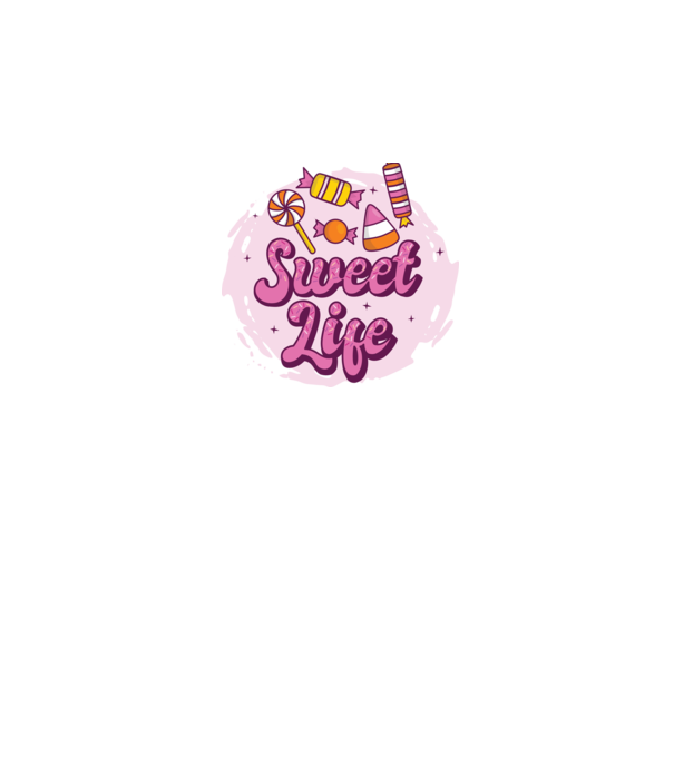 Sweet Life - Édes Élet minta sötétkék pólón