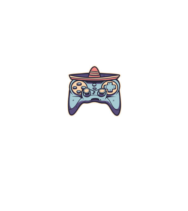 mexican joystick minta fekete pólón