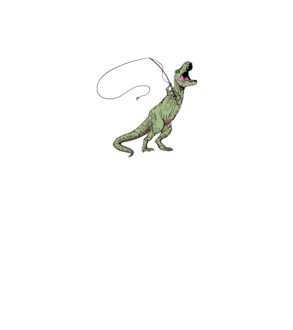 Horgász Trex minta szürke pólón