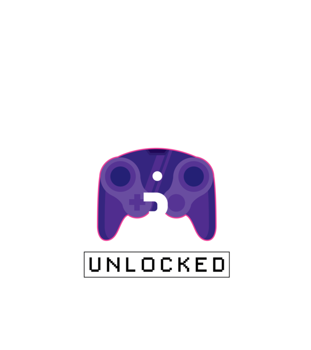 Level 3 Unlocked Gamer Születésnap minta fekete pólón