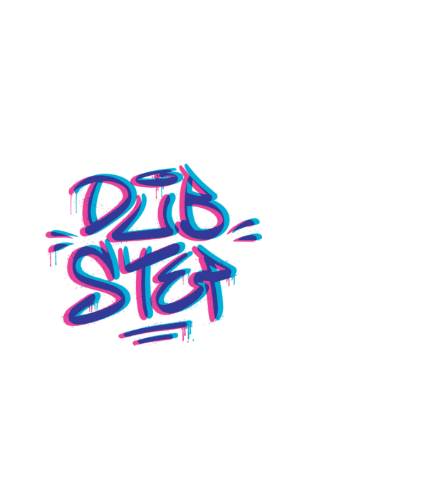 Dubstep minta fehér pólón