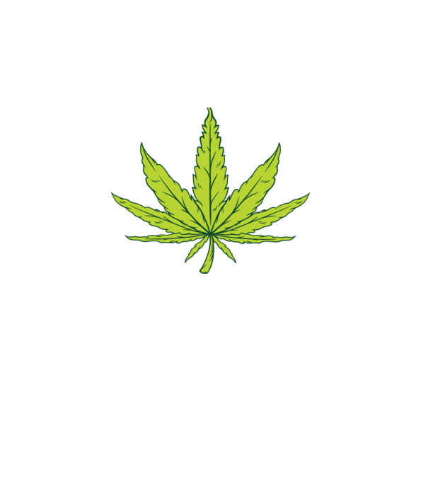 Marijuana levél minta türkiz pólón
