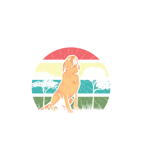 Retró Golden Retriever minta fehér pólón