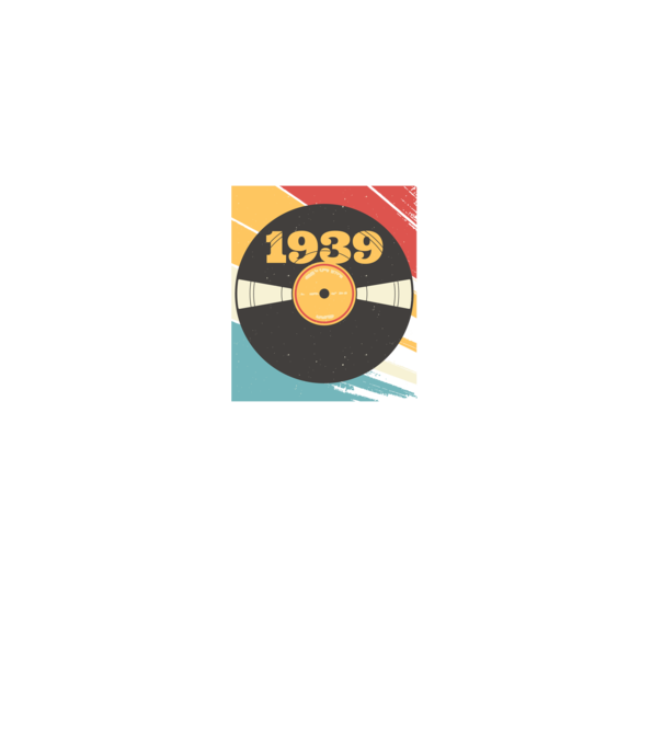 Born in 1939 Limited Edition Vynil Bakelit Retro minta fekete pólón