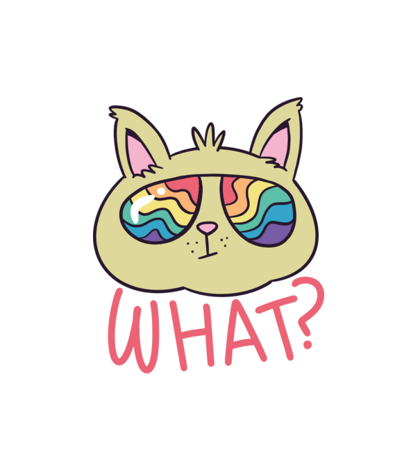 What Pride Cat minta fehér pólón