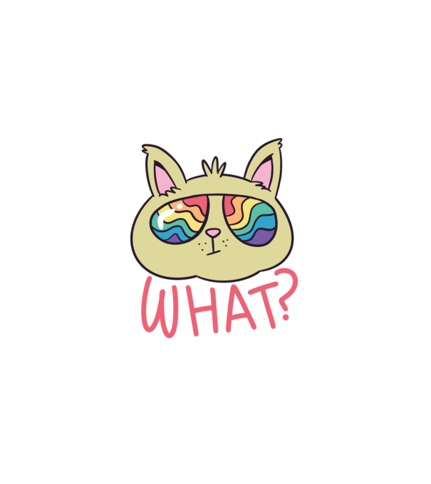 What Pride Cat minta fehér pólón