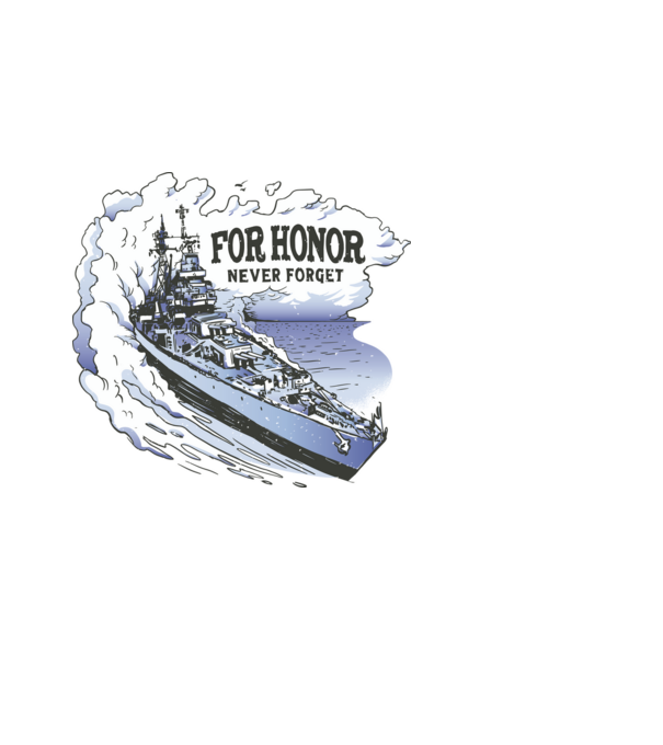 Cruise War Never Forget minta világoskék pólón