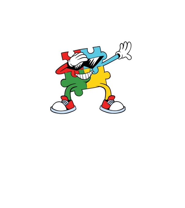 Autista DAB Puzzle minta türkiz pólón