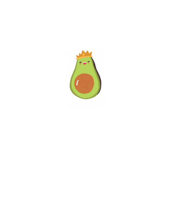Avocado Queen Avokádó királynő minta sötétkék pólón