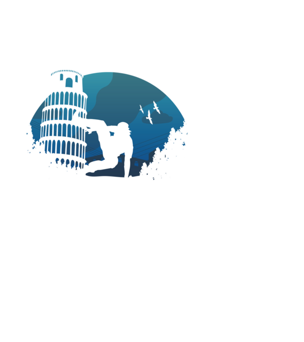 Parkour minta fehér pólón