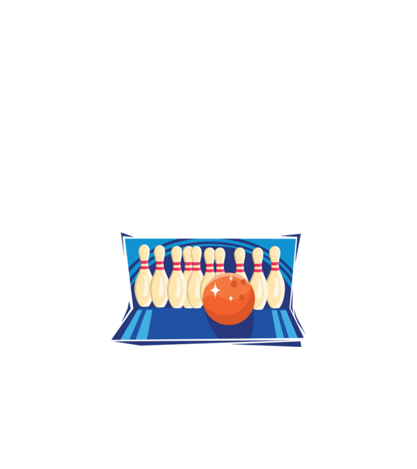Bowling minta fekete pólón
