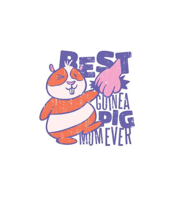 Best Guinea pig Mom minta fehér pólón