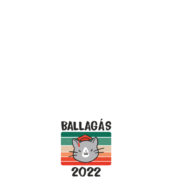 Ballagó cica fehérre 2022 minta világos rózsaszín pólón