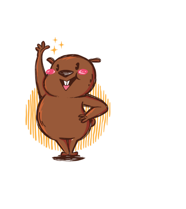 Vicces Wombat minta világoskék pólón