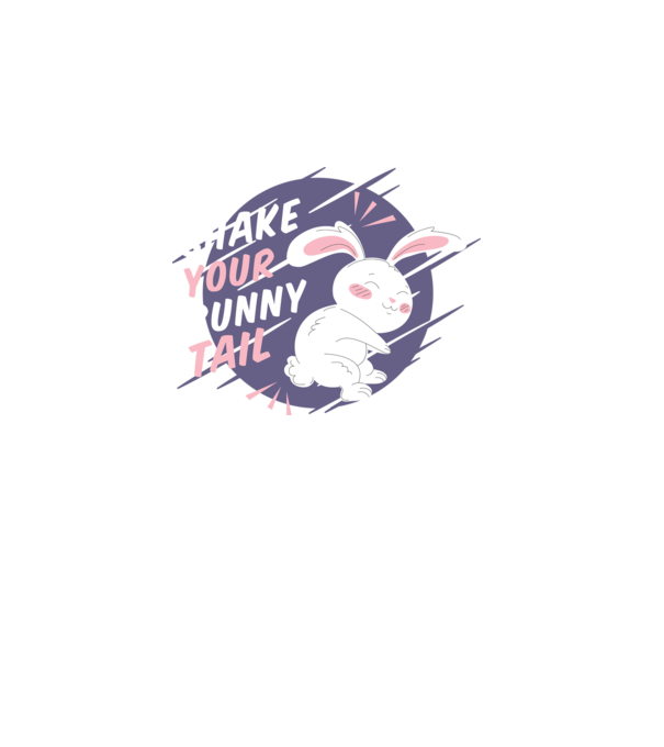 Shake your bunny tail minta türkiz pólón