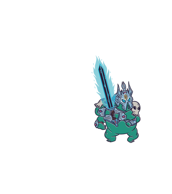 Tardigrade Lich Király minta neonsárga pólón