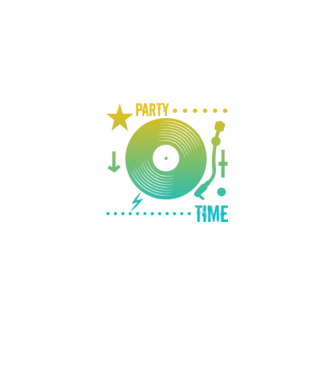 Dj minta fekete pólón