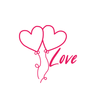 Love minta homokszín pólón