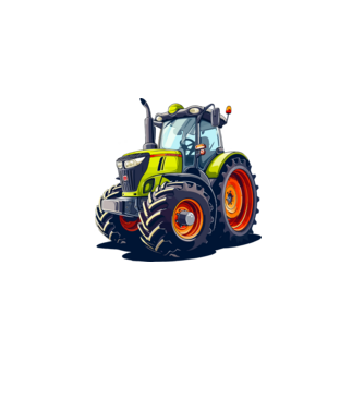 Traktor  minta zöld pólón