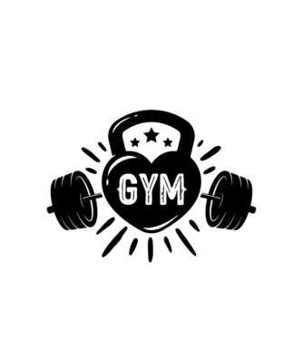 gym minta fehér pólón