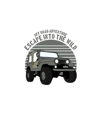 Jeep minta fehér pólón