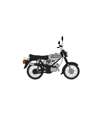 Simson  minta fehér pólón