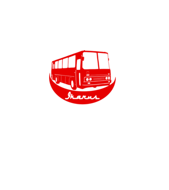 busz  színezhető minta fekete pólón