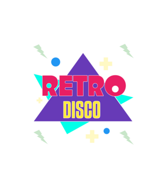 retro disco minta homokszín pólón