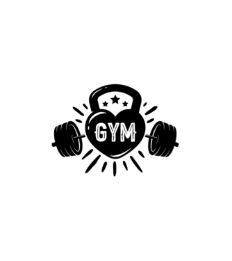 gym minta fehér pólón