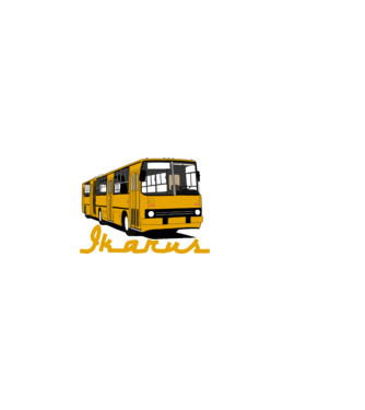 Busz  minta világos rózsaszín pólón