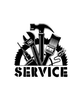 Service minta fehér pólón