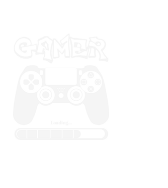 GAMER minta fekete pólón