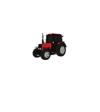 Traktor minta fekete pólón