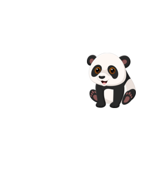 panda minta neonsárga pólón