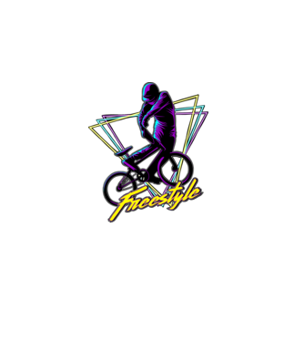 bmx minta fekete pólón